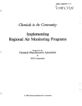 Implementing Regional Air Monitoring Programs