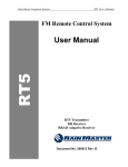 Owner`s Manual - Rain Master Control Systems