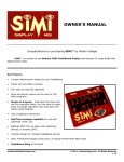 SIMI .:. Modular MIDI Display .:. Owner`s Manual