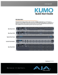 AJA KUMO QuickStart Guide