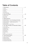 Table of Contents - produktinfo.conrad.com