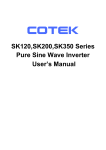 SK120,SK200,SK350 Series Pure Sine Wave Inverter User`s Manual