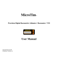 MicroTim™ Precision Digital Barometric Altimeter / Barometer / VSI