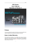 EDC Series User`s Manual Operation of Version 2