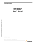 MC68331 User Manual - NXP Semiconductors