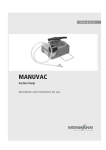 Instructions for use MANUVAC