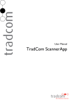 TradCom ScannerApp Manual