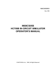 m68ics05b hc705b in-circuit simulator operator`s manual - Digi-Key