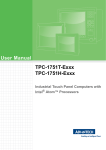User Manual TPC-1751T-Exxx TPC-1751H-Exxx