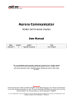 Aurora Communicator - User Manual