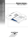 Operating instructions HR83 and HR83-P Moisture