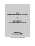 Employee Payroll Action & Form 500 Processes User`s Manual