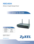 Vendor Technical Guide Zyxel NBG4604