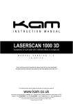 KAM Laserscan 1000 3D Manual