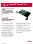 D602 – 6U CompactPCI® PowerPC® Safe Computer