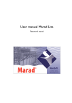 User manual Marad Lite