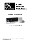 Frequently Asked Questions Zebra Card Printer P640i