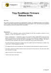 Tripy RoadMaster Firmware Release Notes