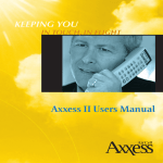 Axxess II Users Manual