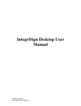 IntegriSign Desktop User Manual