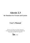 Alecsis 2.3 User`s Manual