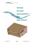 50 Watt Ka-band Grid Amplifier™ BUC User Manual