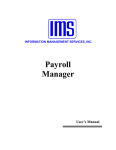 Payroll Manager Manual