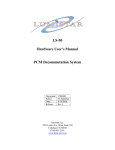 LS-50 Hardware User`s Manual PCM Decommutation