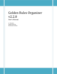 - Golden Rules Organizer