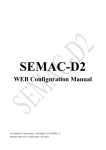 SEMAC-D2 WEB User Manual-SEMAC-D2 Web - Chiyu