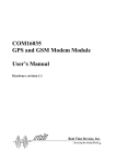 COM16035 GPS and GSM Modem Module User`s Manual