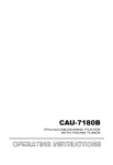 AKAI CAU 7180B English user manual
