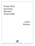 3016 Secondary Standard Pyranometer