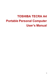 TECRA A4 User`s Manual