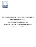PRISM Construction User Manual - Metropolitan St. Louis Sewer