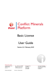User manual - Conflict Minerals Platform