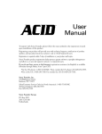 ACID User Manual