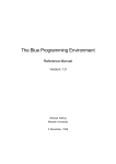 The Blue Programming Environment