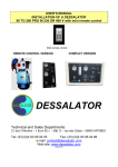 DESALINATOR 90 TO 200 PRO with mini remote control
