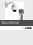 Firmware Update Manual - Bosch Security Systems