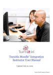 Turnitin Moodle® Integration Instructor User Manual