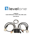 KVM-0223 Cable KVM Switch, 2 Ports, VGA, USB, Audio User Manual