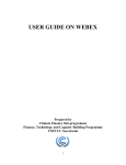 USER GUIDE ON WEBEX