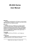 ZB-2024 Series User Manual