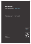 Operator`s Manual