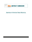 abstract system user manual - 2015 USCA Abstract Submission