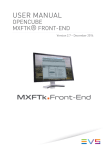 OpenCube MXFTk® Front-End v2.7.3 User`s Manual