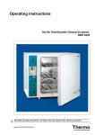 BBD 6220 CO2 Incubator User Manual