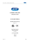 KTR Series Chillers User Manual