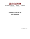 MODEL 104-AIO16-16E USER MANUAL